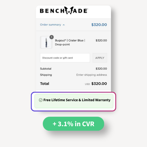 Checkout Warranty Banner