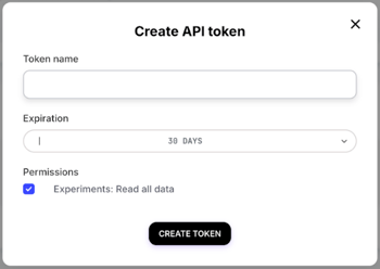 Create API token