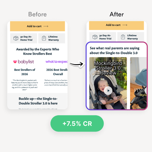 PDP: UGC Videos on Product Page