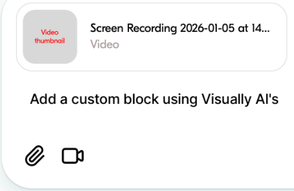 upload videos to the chat